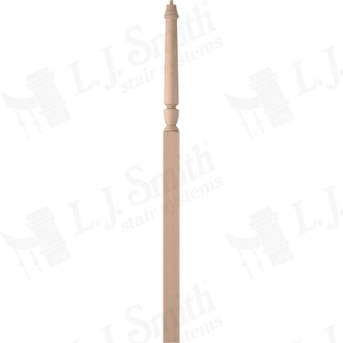 L.J. Smith 3-1/2" Intermediate Landing Newel · LJP-3018-M — stair parts selection with LeviArs Design & Remodeling