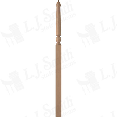 L.J. Smith 3-1/2" Intermediate Landing Newel · LJP-3018-P — stair parts selection with LeviArs Design & Remodeling