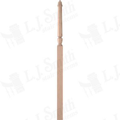 L.J. Smith 3-1/2" Intermediate Landing Newel · LJP-30188-B — stair parts selection with LeviArs Design & Remodeling