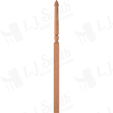 L.J. Smith 3-1/2" Intermediate Landing Newel · LJP-30188-O — stair parts selection with LeviArs Design & Remodeling