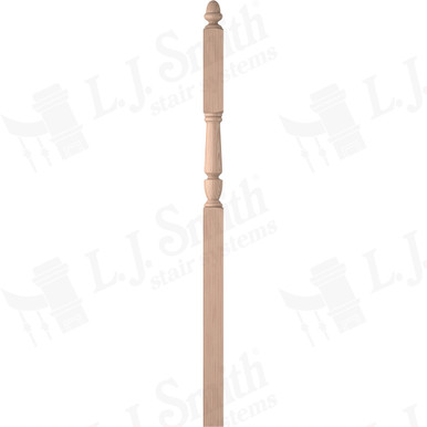 L.J. Smith 3-1/2" Intermediate Landing Newel · LJP-3046-B — stair parts selection with LeviArs Design & Remodeling