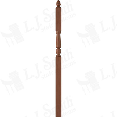 L.J. Smith 3-1/2" Intermediate Landing Newel · LJP-3046-C — stair parts selection with LeviArs Design & Remodeling
