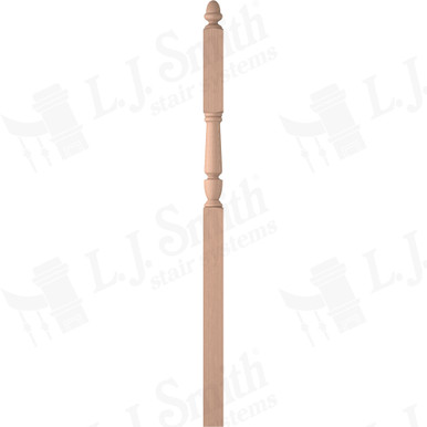 L.J. Smith 3-1/2" Intermediate Landing Newel · LJP-3046-HM — stair parts selection with LeviArs Design & Remodeling