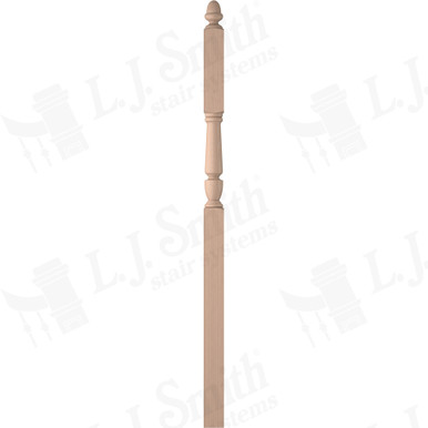 L.J. Smith 3-1/2" Intermediate Landing Newel · LJP-3046-M — stair parts selection with LeviArs Design & Remodeling