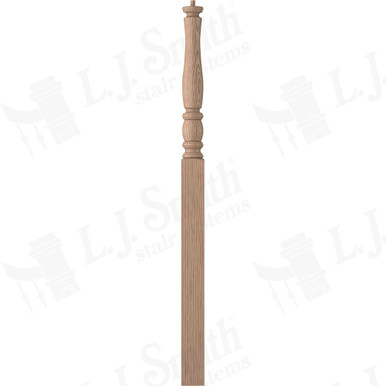 L.J. Smith 3-1/2" Intermediate Landing Newel · LJP-3315-HK — stair parts selection with LeviArs Design & Remodeling