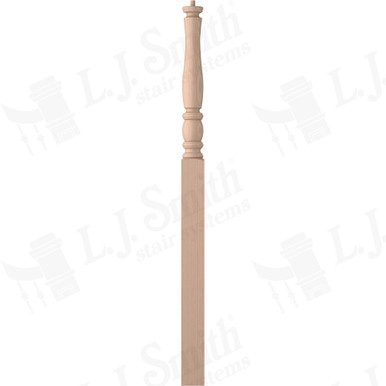 L.J. Smith 3-1/2" Intermediate Landing Newel · LJP-3315-M — stair parts selection with LeviArs Design & Remodeling