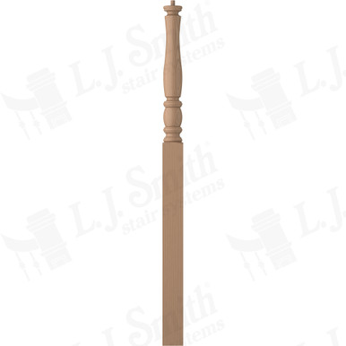 L.J. Smith 3-1/2" Intermediate Landing Newel · LJP-3315-P — stair parts selection with LeviArs Design & Remodeling