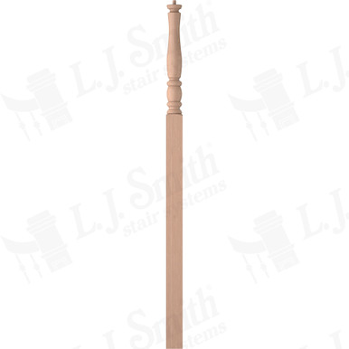 L.J. Smith 3-1/2" Intermediate Landing Newel · LJP-3318-HM — stair parts selection with LeviArs Design & Remodeling