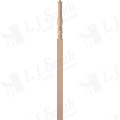 L.J. Smith 3-1/2" Intermediate Landing Newel · LJP-3318-M — stair parts selection with LeviArs Design & Remodeling
