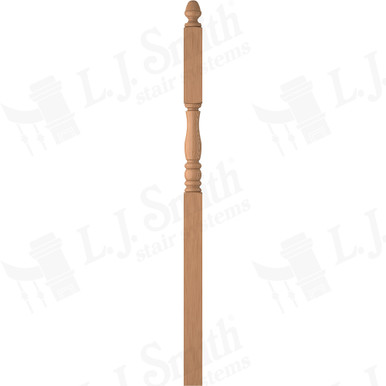 L.J. Smith 3-1/2" Intermediate Landing Newel · LJP-3346-AL — stair parts selection with LeviArs Design & Remodeling