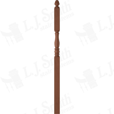 L.J. Smith 3-1/2" Intermediate Landing Newel · LJP-3346-C — stair parts selection with LeviArs Design & Remodeling