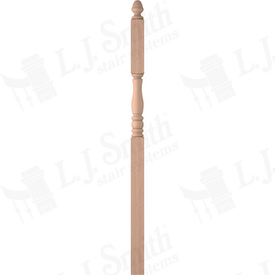 L.J. Smith 3-1/2" Intermediate Landing Newel · LJP-3346-HM — stair parts selection with LeviArs Design & Remodeling