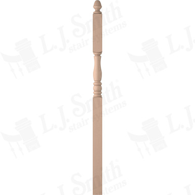 L.J. Smith 3-1/2" Intermediate Landing Newel · LJP-3346-M — stair parts selection with LeviArs Design & Remodeling