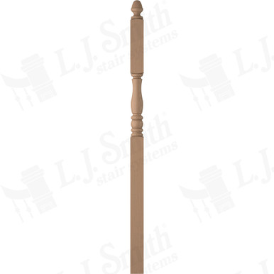 L.J. Smith 3-1/2" Intermediate Landing Newel · LJP-3346-P — stair parts selection with LeviArs Design & Remodeling