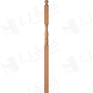 L.J. Smith 3-1/2" Intermediate Landing Newel · LJP-3346BT-AL — stair parts selection with LeviArs Design & Remodeling