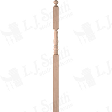 L.J. Smith 3-1/2" Intermediate Landing Newel · LJP-3346BT-B — stair parts selection with LeviArs Design & Remodeling