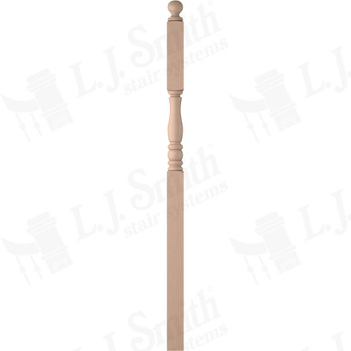 L.J. Smith 3-1/2" Intermediate Landing Newel · LJP-3346BT-M — stair parts selection with LeviArs Design & Remodeling