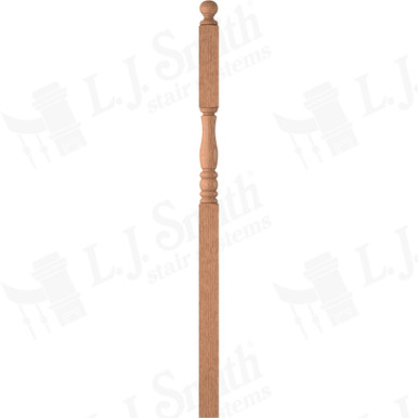 L.J. Smith 3-1/2" Intermediate Landing Newel · LJP-3346BT-O — stair parts selection with LeviArs Design & Remodeling