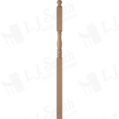 L.J. Smith 3-1/2" Intermediate Landing Newel · LJP-3346BT-P — stair parts selection with LeviArs Design & Remodeling