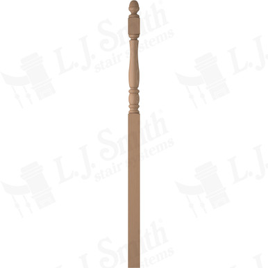 L.J. Smith 3-1/2" Intermediate Landing Newel · LJP-3358-P — stair parts selection with LeviArs Design & Remodeling