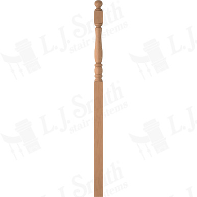 L.J. Smith 3-1/2" Intermediate Landing Newel · LJP-3358BT-AL — stair parts selection with LeviArs Design & Remodeling