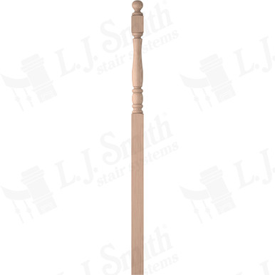 L.J. Smith 3-1/2" Intermediate Landing Newel · LJP-3358BT-B — stair parts selection with LeviArs Design & Remodeling