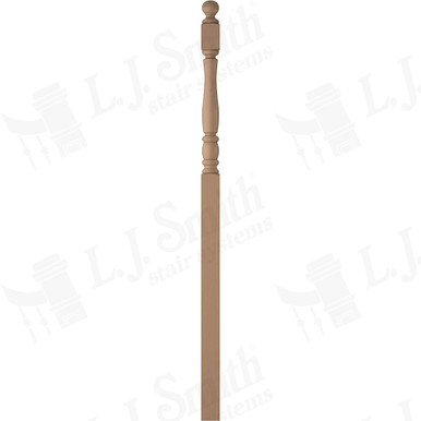 L.J. Smith 3-1/2" Intermediate Landing Newel · LJP-3358BT-P — stair parts selection with LeviArs Design & Remodeling