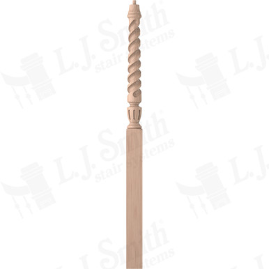 L.J. Smith 3-1/2" Intermediate Landing Newel · LJT-3015-B — stair parts selection with LeviArs Design & Remodeling