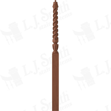 L.J. Smith 3-1/2" Intermediate Landing Newel · LJT-3015-C — stair parts selection with LeviArs Design & Remodeling