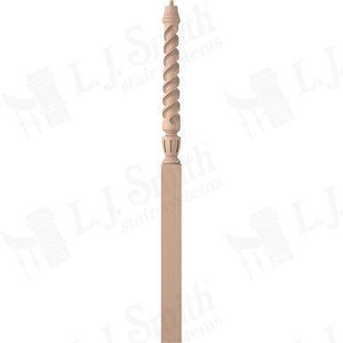 L.J. Smith 3-1/2" Intermediate Landing Newel · LJT-3015-M — stair parts selection with LeviArs Design & Remodeling