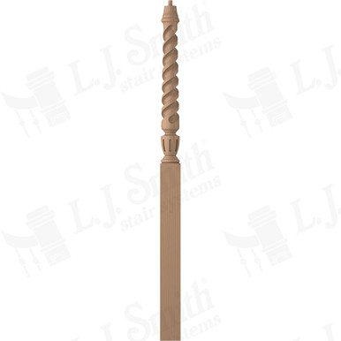 L.J. Smith 3-1/2" Intermediate Landing Newel · LJT-3015-P — stair parts selection with LeviArs Design & Remodeling