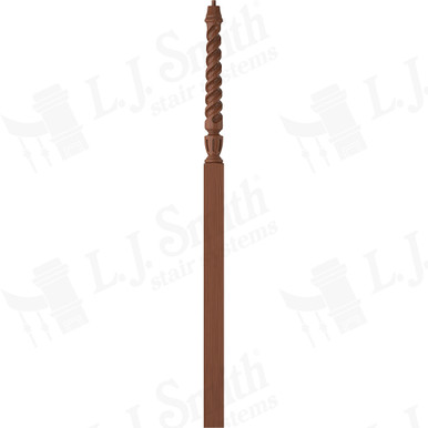 L.J. Smith 3-1/2" Intermediate Landing Newel · LJT-3018-C — stair parts selection with LeviArs Design & Remodeling