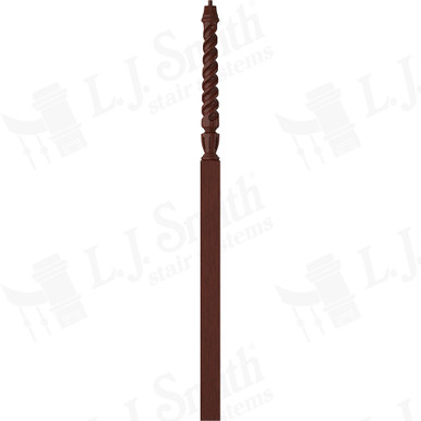 L.J. Smith 3-1/2" Intermediate Landing Newel · LJT-3018-MH — stair parts selection with LeviArs Design & Remodeling