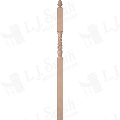 L.J. Smith 3-1/2" Intermediate Landing Newel · LJT-3046-B — stair parts selection with LeviArs Design & Remodeling
