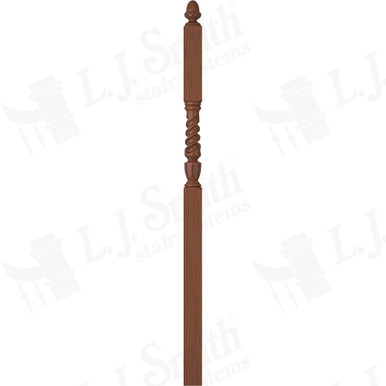 L.J. Smith 3-1/2" Intermediate Landing Newel · LJT-3046-C — stair parts selection with LeviArs Design & Remodeling