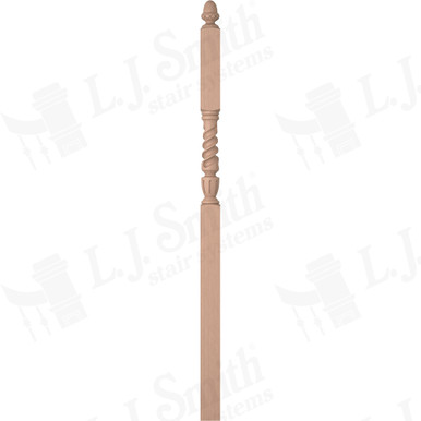 L.J. Smith 3-1/2" Intermediate Landing Newel · LJT-3046-HM — stair parts selection with LeviArs Design & Remodeling