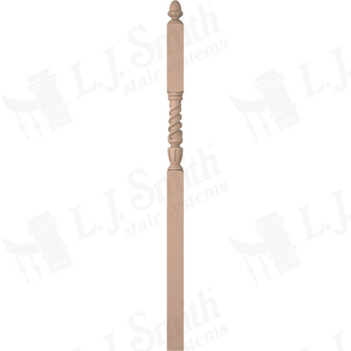 L.J. Smith 3-1/2" Intermediate Landing Newel · LJT-3046-M — stair parts selection with LeviArs Design & Remodeling