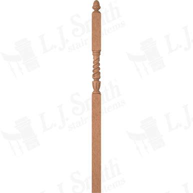 L.J. Smith 3-1/2" Intermediate Landing Newel · LJT-3046-O — stair parts selection with LeviArs Design & Remodeling