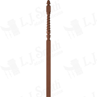 L.J. Smith 3-1/2" Intermediate Landing Newel · LJT-3058-C — stair parts selection with LeviArs Design & Remodeling