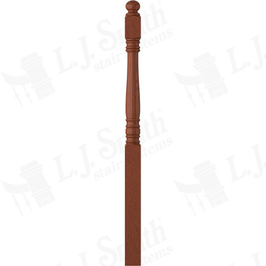 L.J. Smith 3-1/2" Long Utility Newel · LJ-4504-BRZC — stair parts selection with LeviArs Design & Remodeling