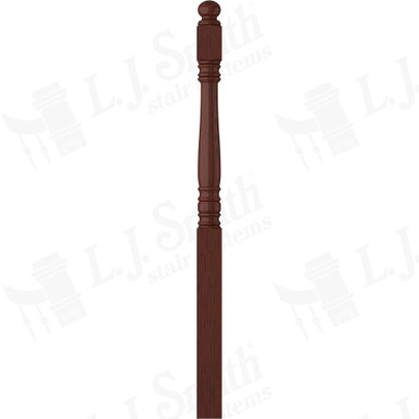 L.J. Smith 3-1/2" Long Utility Newel · LJ-4504-MH — stair parts selection with LeviArs Design & Remodeling