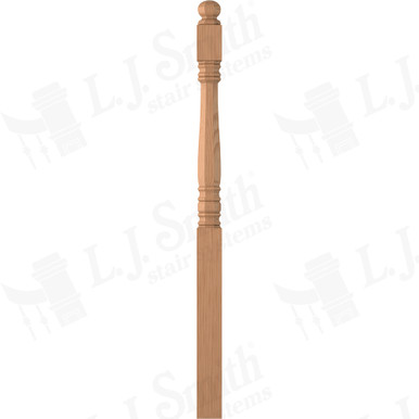 L.J. Smith 3-1/2" Long Utility Newel · LJ-45048-AL — stair parts selection with LeviArs Design & Remodeling