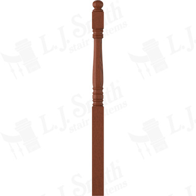 L.J. Smith 3-1/2" Long Utility Newel · LJ-45048-BRZC — stair parts selection with LeviArs Design & Remodeling