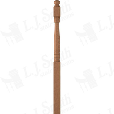 L.J. Smith 3-1/2" Long Utility Newel · LJ-45048-WO — stair parts selection with LeviArs Design & Remodeling