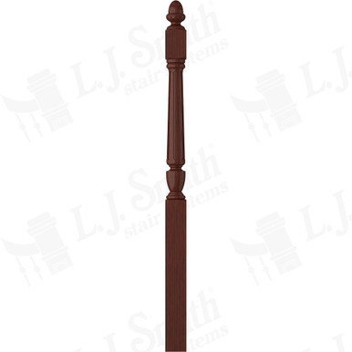 L.J. Smith 3-1/2" Long Utility Newel · LJF-3042-MH — stair parts selection with LeviArs Design & Remodeling