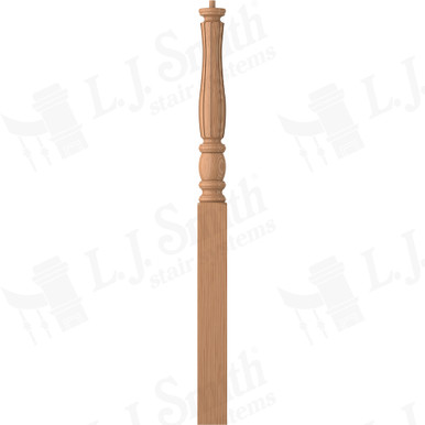 L.J. Smith 3-1/2" Long Utility Newel · LJF-3314-AL — stair parts selection with LeviArs Design & Remodeling