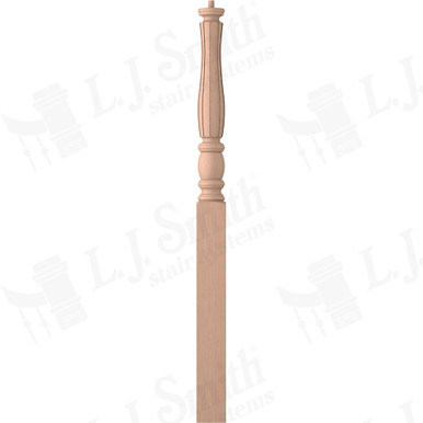 L.J. Smith 3-1/2" Long Utility Newel · LJF-3314-HM — stair parts selection with LeviArs Design & Remodeling