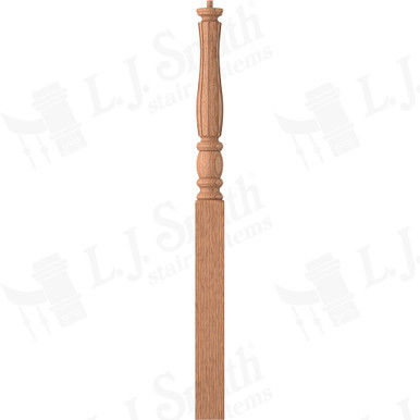 L.J. Smith 3-1/2" Long Utility Newel · LJF-3314-O — stair parts selection with LeviArs Design & Remodeling