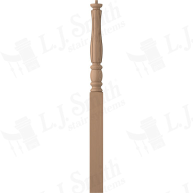 L.J. Smith 3-1/2" Long Utility Newel · LJF-3314-P — stair parts selection with LeviArs Design & Remodeling