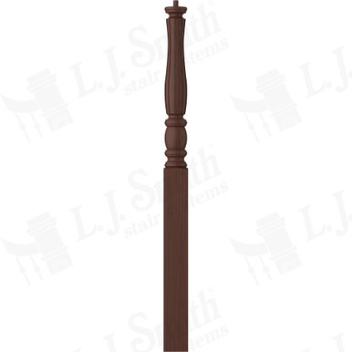 L.J. Smith 3-1/2" Long Utility Newel · LJF-3314-W — stair parts selection with LeviArs Design & Remodeling